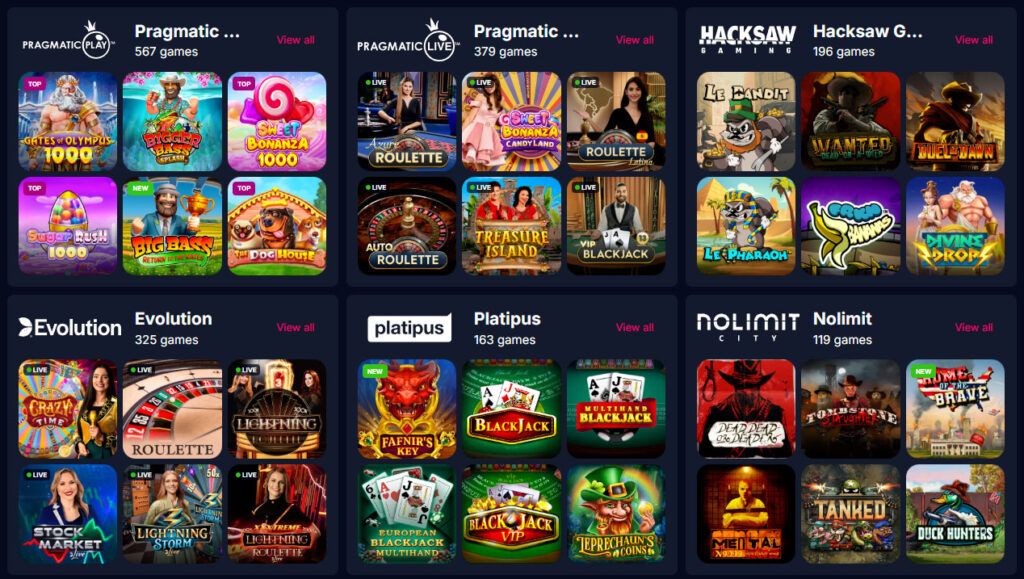 Anbieter Betsio Casino